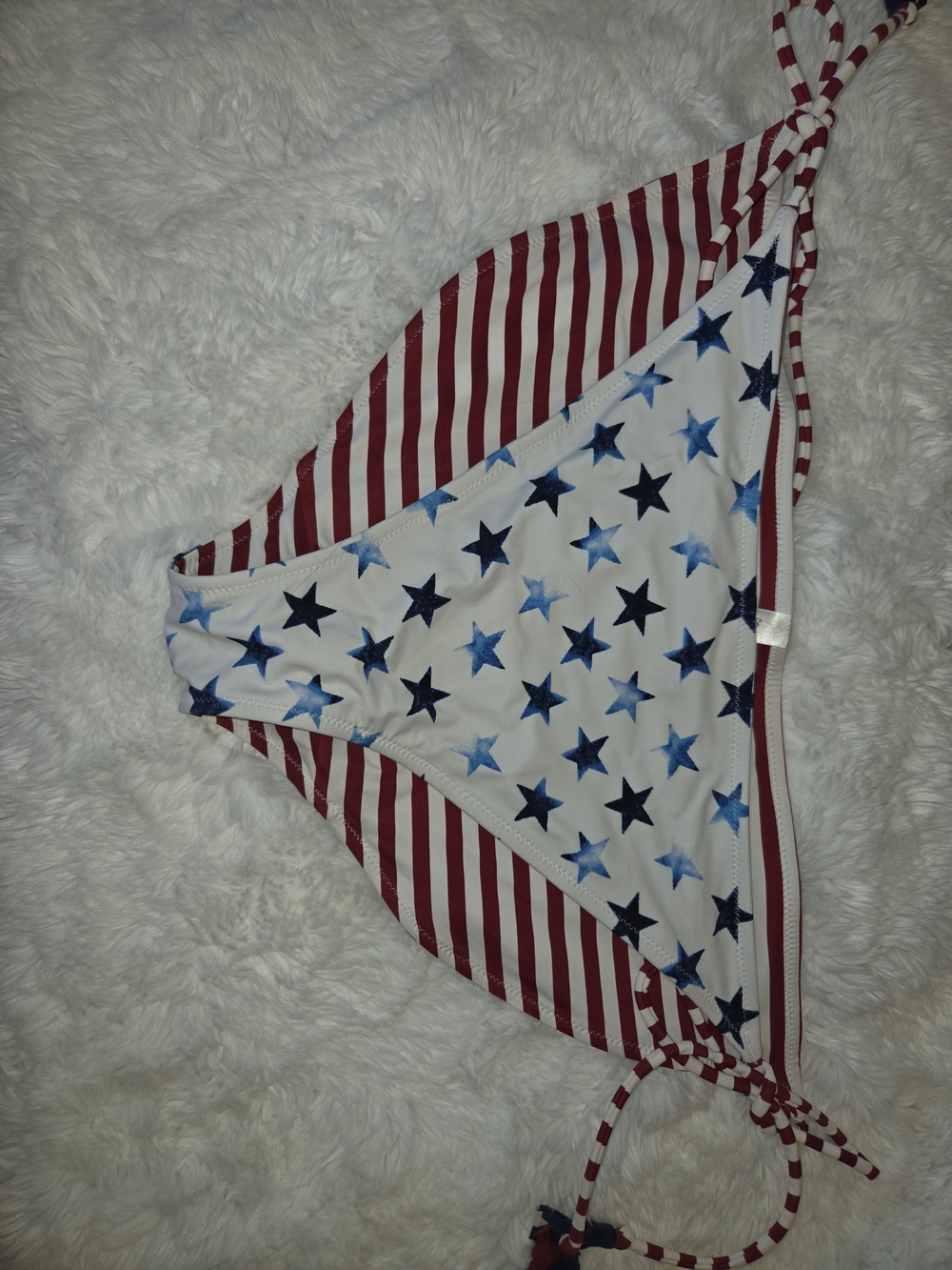 Red and White & Blue Striped LANE BRANT PLUS 18/20 2PC Bikini - Picture 2 of 5